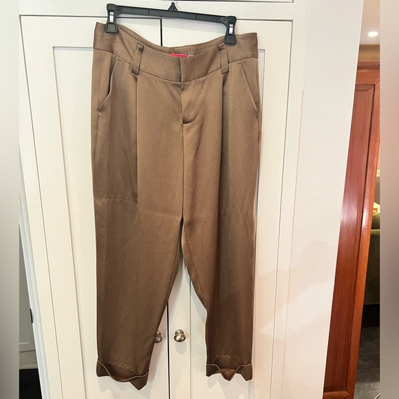 Alice and Olivia Cuffed Suit Pants - Picture 1 of 4